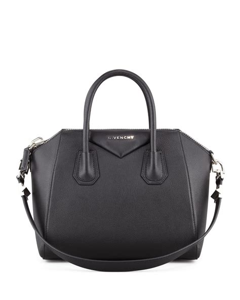 givenchy sugar goatskin small antigona black|Small Antigona bag in grained leather .